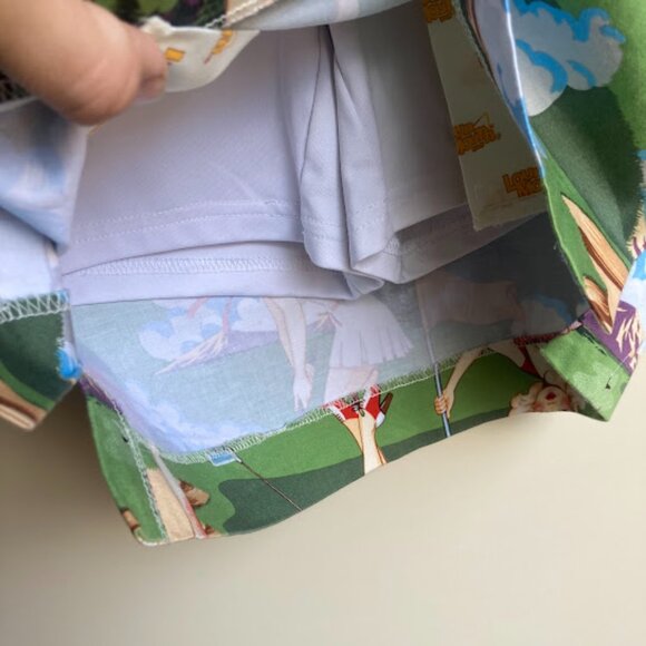 LOUDMOUTH LADIES | Birds Of Paradise Retro Pinup Girls Print Golf Skirt Skort 0 - Picture 7 of 12